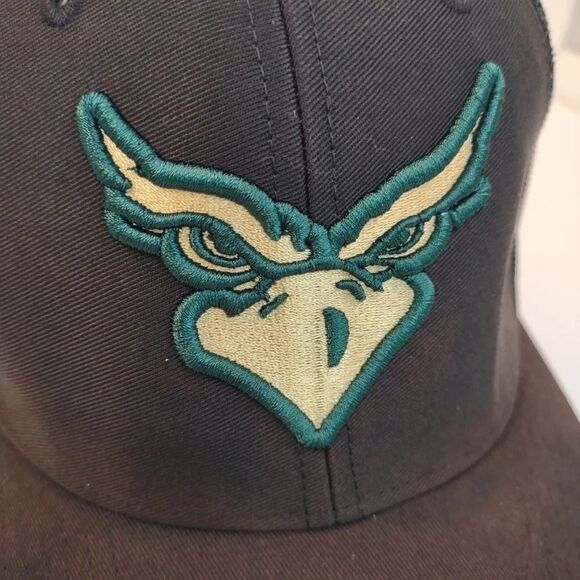 Eagle Eyes Mesh Trucker Hat Embroidered Green Black Beige Snap Back Richardson - Picture 8 of 12